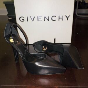 Givenchy Black Leather Heels
